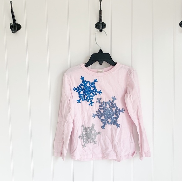 🌸 Crewcuts Glitter Snowflake Long Sleeve - Picture 1 of 4